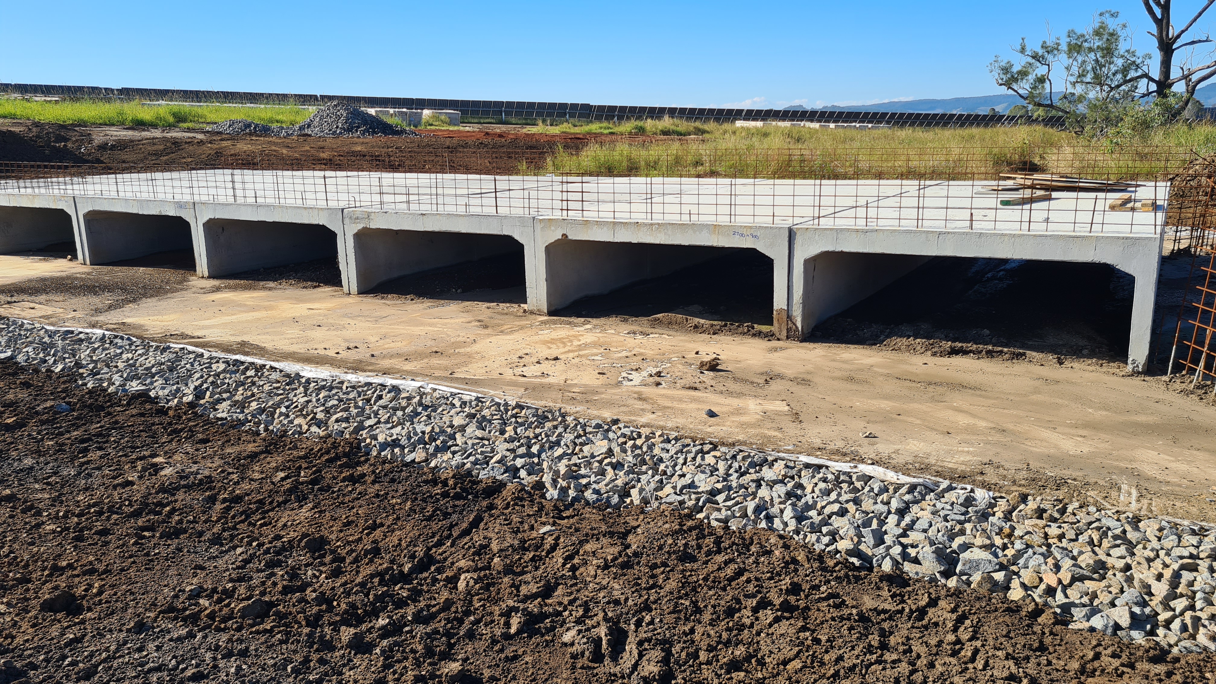 Culvert apron — completed culvert structure
