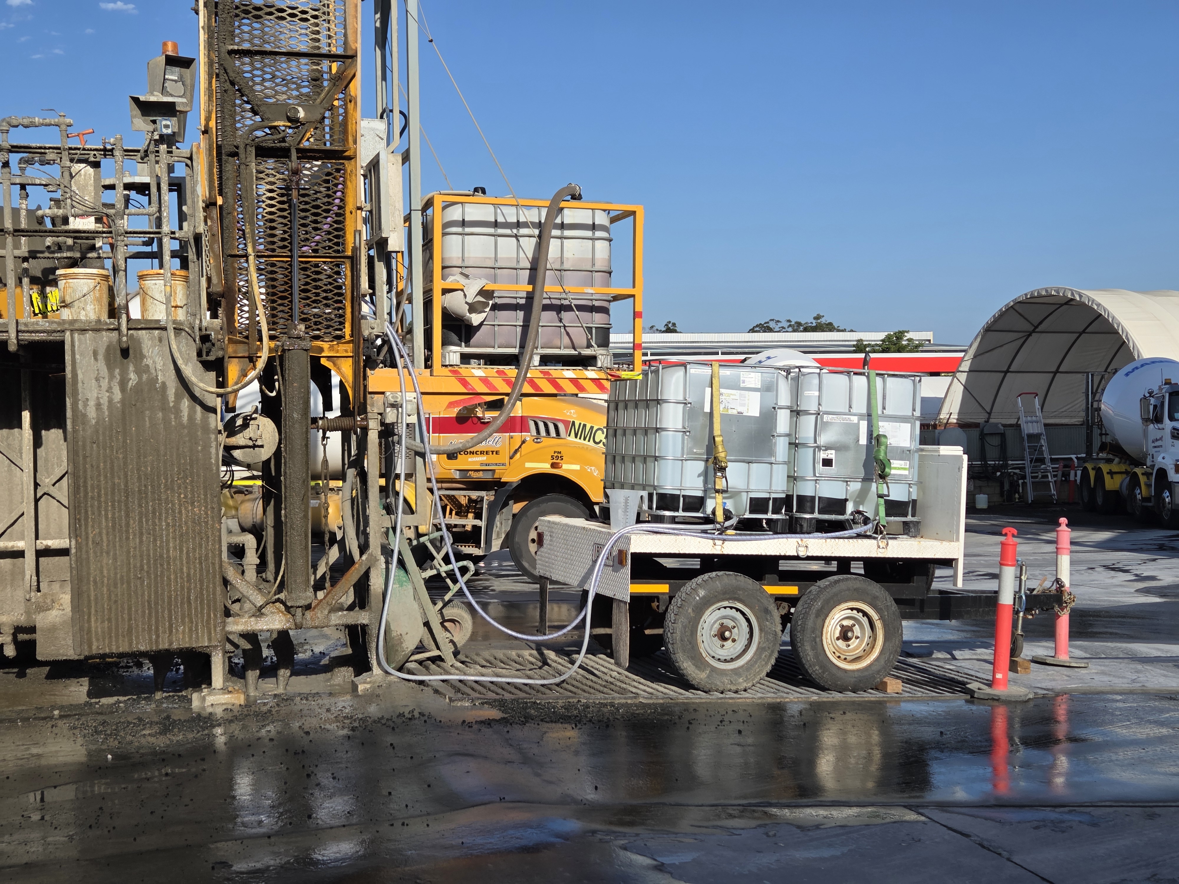 Podium slab — E5 dosing at Mansell Premix