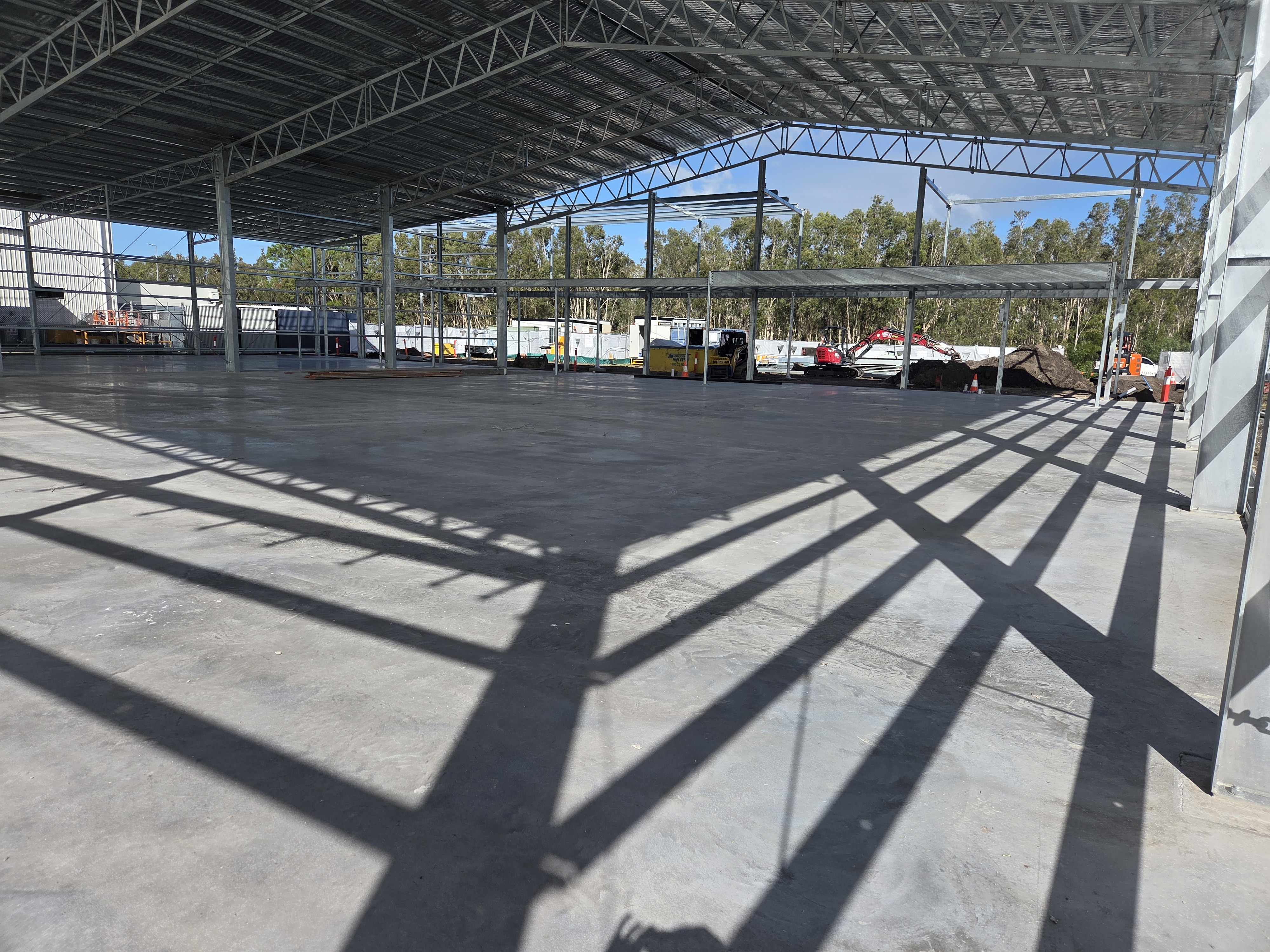 Sunshine Coast Helicopter Hangar — finished floor surface