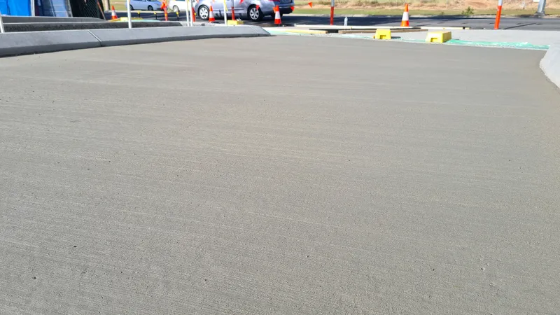 Fraser Coast Hospital — perfect broom finish