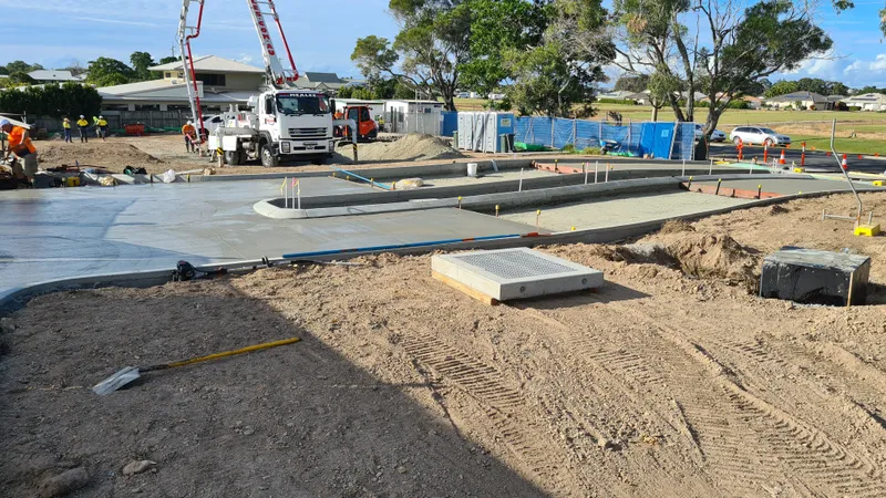 Fraser Coast Hospital — external pavement pour