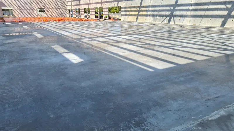 SCRC — slab pour in progress