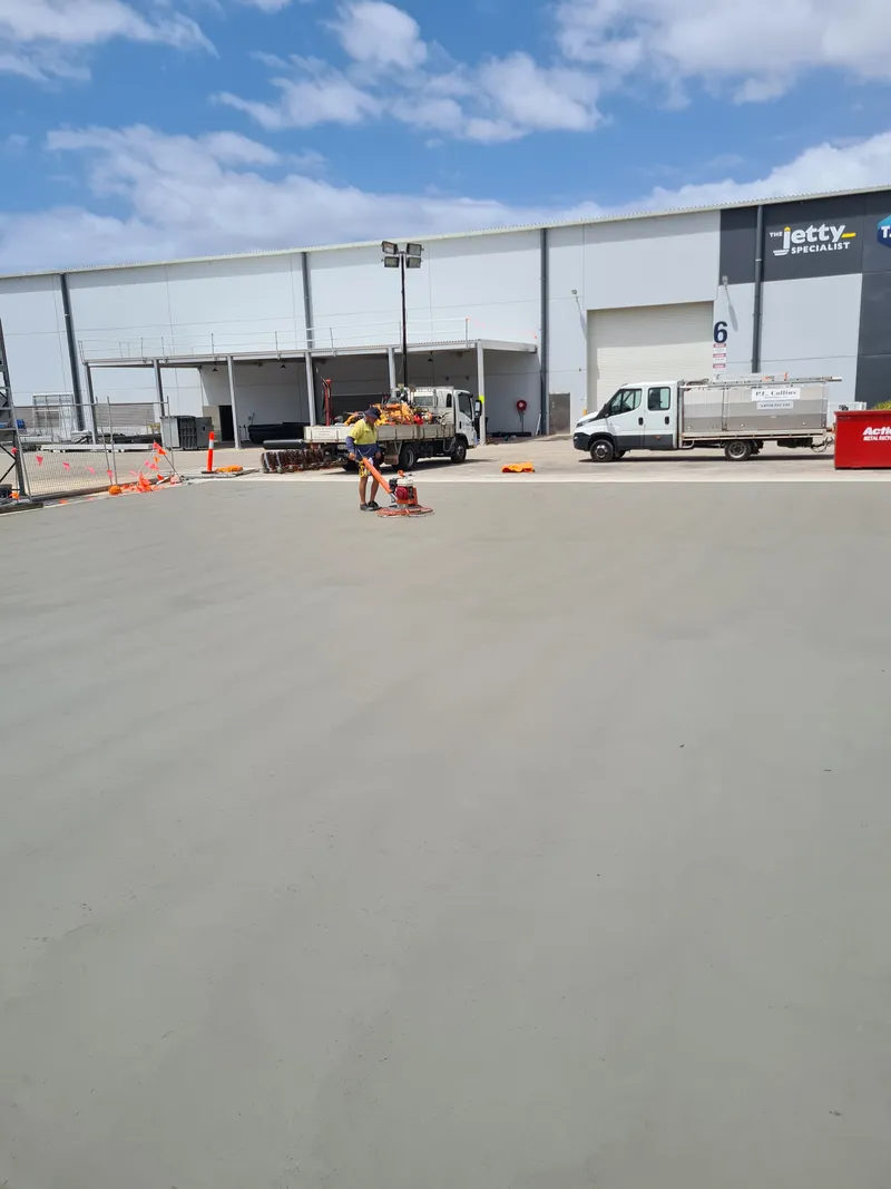 Jetty Specialist — slab finishing in progress