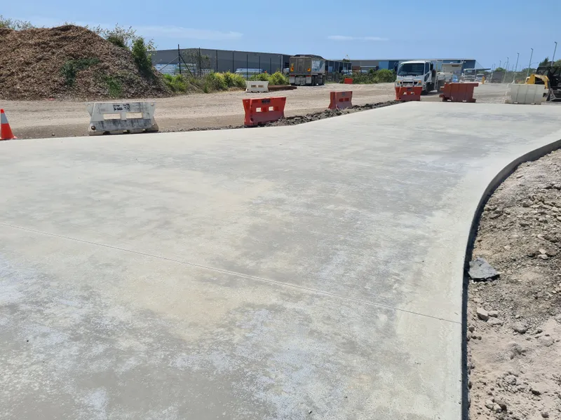 Rawcon — completed heavy traffic slab