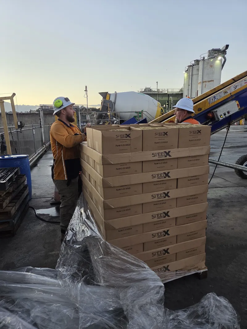 Boral Quarries — SteelX 5:25 pallet at batching plant