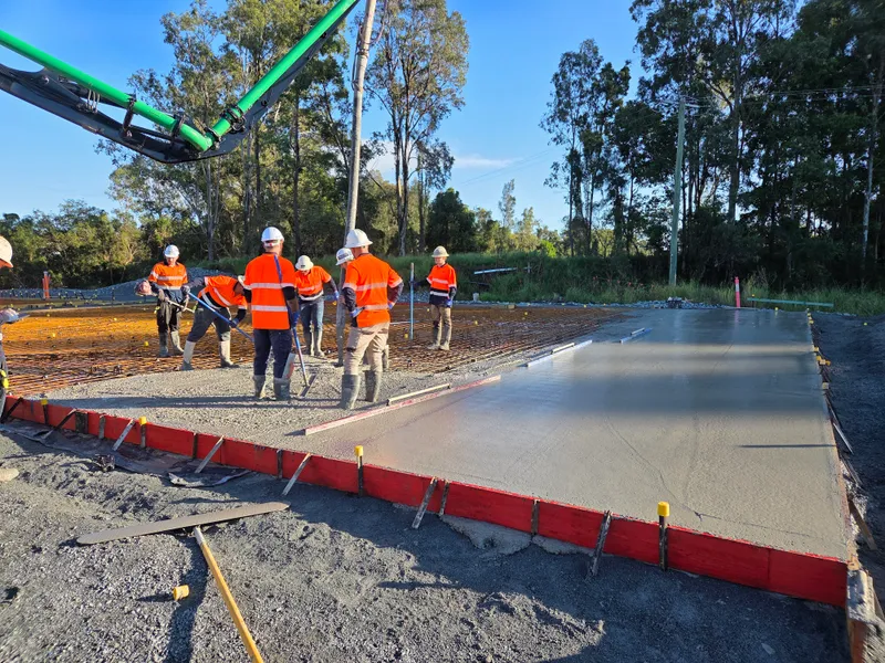 Boral Quarries — heavy load workshop slab pour