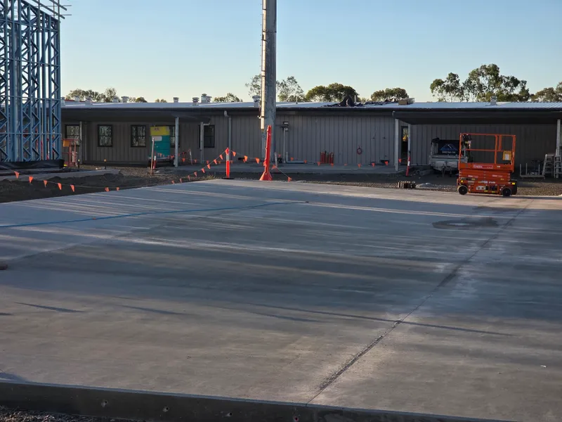 Fire Station — slab overview