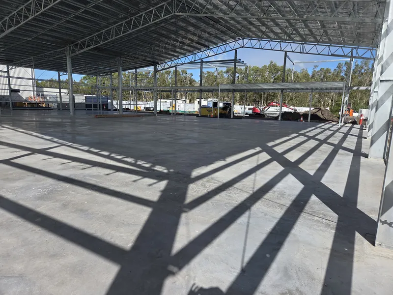 Sunshine Coast Helicopter Hangar — finished floor surface